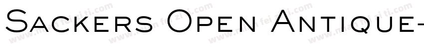 Sackers Open Antique字体转换